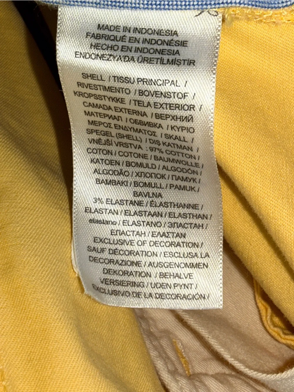 Polo by Ralph Lauren Yellow Men’s Chino Pants-Stretch St. Fit-36”x32”-EC